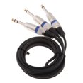 thumbnail image 3 of Cobre 1 / 4inch 6.35mm TRS Estéreo A Doble Cable de sonido De 1/4 '' Y Divisor Y Cable de sonido Hugo TRS estéreo a doble TS mono, 3 of 8