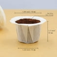 thumbnail image 2 of Disposable Coffee Filters, 100 Counts Coffee Filter Paper for Keurig Brewers Single Serve 1.0 and 2.0, Compatible with Reusable K Cup Filter, White, 2 of 6