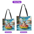 thumbnail image 5 of Hello Summer Shiba Inu Pool Day on Watermelon Float All Over Print 3D Canvas Tote Bag Shibas Dog Lovers Gifts Idea Reusable Handbag - 13008, 5 of 5