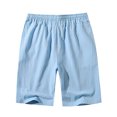thumbnail image 3 of Abcnature Men's Athletic Shorts, Sports Gym Running Short Pants, Summer Men's Fashion Casual Tie-dye Solid Loose Light Sweat Sports Shorts, Cargo Casual Hiking Shorts Blue XL, 3 of 4