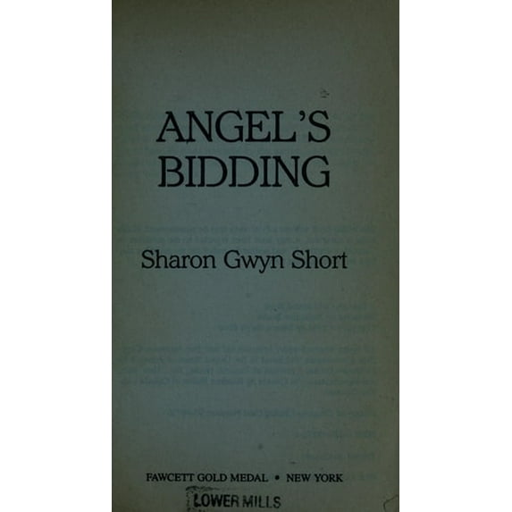 Pre-Owned Angel's Bidding (Mass Market Paperback) 0449148734 9780449148730