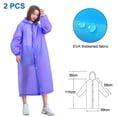 thumbnail image 2 of Chubasquero No desechable YONGSHENG grueso de 2 piezas impermeable EVA para viajes al aire libre blanco, 2 of 5