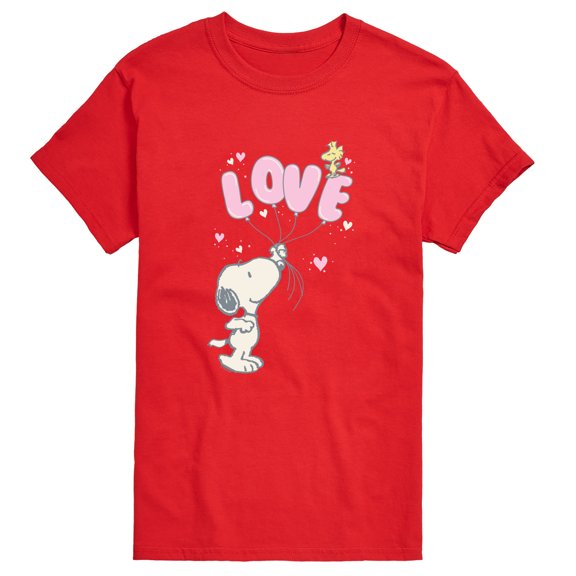 Peanuts - Snoopy Love Balloons Short Sleeve Graphic T-Shirt