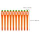 thumbnail image 5 of 10 bolígrafos de gel con forma de zanahoria de dibujos animados únicos, económicos, para estudiantes, bonitos artículos de papelería., 5 of 7