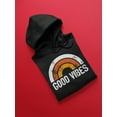 thumbnail image 3 of Orange Rainbow Good Vibes Women Hoodie, Female 3X-Large, 3 of 4