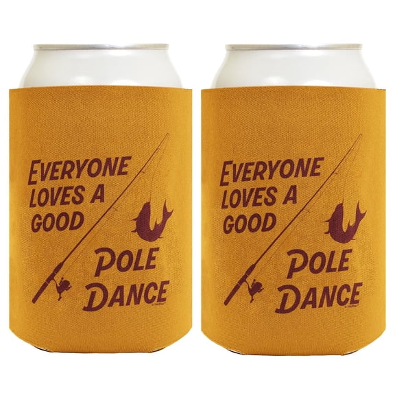 Funny Fishing Pole Humor Everyone Loves A Good Pole Dance Fishing Pun 2-Pack Can Drink Thermocoolers