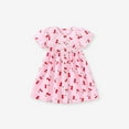 thumbnail image 2 of Birdeem Robe Princesse Mignonne à Manches Courtes pour Filles, Col Rond, Jupe avec Nœud, 2 of 12