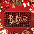 thumbnail image 4 of Alfombra AUSTAB Christmas Buffalo Plaid 43x74 cm antideslizante, 4 of 7