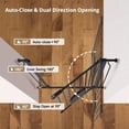 thumbnail image 3 of Pet Gate, 29.5''-34.25'' DOMIPET Pet Gate with Cat Door, Pressure Mount, Safety Gate Gift,Black, 3 of 6