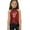 D48/Red, variant on Afdoent Girls Performance Top Long Sleeve Sequin Glitter Asymmetrical Off Shoulder Dance Shirt With Rhinestone Trim 8-9 Years