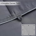 thumbnail image 6 of Lilypelle Home Washed Reversible Bamboo Comforter,All Season Alternative Quilted,Comforter Duvet Insert with 8 Corner Tabs ,Hypoallergenic Comforters(Queen,Dark Gray), 6 of 6
