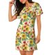thumbnail image 2 of Easygdp Sunflower Cornflower Poppy Camisón de manga corta para mujer, informal, estampado, 2 of 6