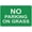 Warning Sign 1, variant on No Parking On Grass Sign 8"x12" - Aluminum Tin Warning for Home Outdoor Garden, Weatherproof Traffic Decor for Residence