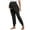 Black, variant on Efsteb Women's Maternity Pants Workout Sports Joggers Sweatpants Casual Comfy Stretchy Pregnancy Pants (Gray,M)