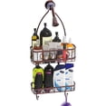 thumbnail image 2 of Shower Caddy Simple Houseware, baño de 2 niveles, bronce, 2 of 6