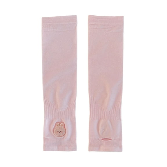 2 Pieces Kids UV Sun Protection Arm Sleeves for Children 4-12 Years Soft Breathable Cooling Cover with Thumb Hole