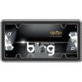 thumbnail image 1 of Cruiser Frames Button Tuck Bling - Chrome & Black License Plate Frame, 1 of 1