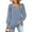 Blue, variant on Baqcunre Long Sleeve T Shirt Ladies Square Neck Long Sleeve Solid Color T Shirt Fashion Casual Puff Sleeve Top Crewneck Sweatshirts Womens Tops Blue L