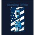 thumbnail image 5 of In Tailgating We Trust American Flag And Spatula Youth Navy Blue Crew Neck Short Sleeve Tee-Medium, 5 of 6