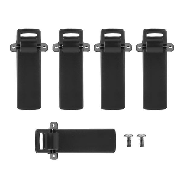 Back Belt Clip, Wear Resistant Black Portable Walkie Back Clip For UV-5R For Pocket