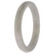 thumbnail image 2 of Anillo único de silicona con punta apilable para boda - Plata de ROQ para mujer - Anillo de 6 mm, 2 of 2