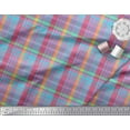 thumbnail image 3 of Soimoi Cotton Duck Fabric Gingham Check Printed Craft Fabric by The Yard 56 Inch Wide, 3 of 3