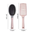 thumbnail image 2 of Cepillo de pelo curvado con ventilación | Cepillo para desenredar | Cepillo para Enredos y Nudos | Cepillo para Hombres y Mujeres | Cepillos de pelo con ventilación para flujo de aire, 2 of 5