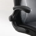 thumbnail image 2 of CELTOSS Executive Leather Office Chair, Ergonomic Big and Tall Desk Chair with Back Support and Cushioned Seat, Wide Design, Flip-Up Armrests, Heavy Duty, Black, 2 of 14