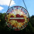 thumbnail image 2 of Latvia Travel Decor Suncatcher Stained Glass Window Hanging, Gift for Traveller, Collection of Country Travel Souvenirs for Family and Friends, Latvia Map and Flag Décor, 2 of 6