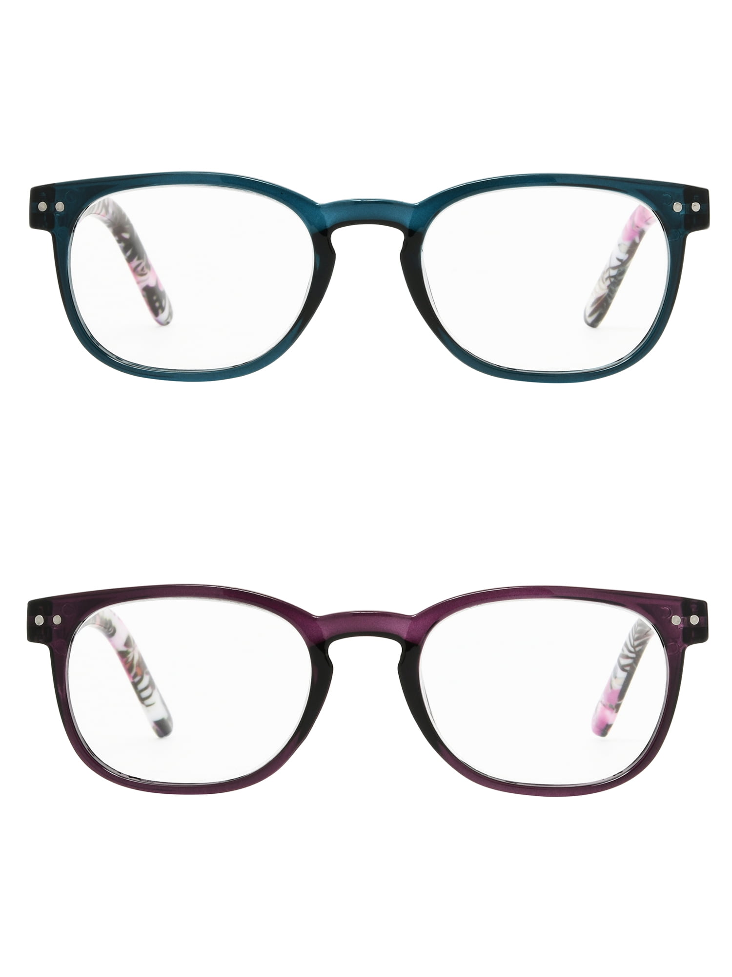 Foster Grant 2-Pack Purple Round Reading Glasses