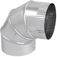 thumbnail image 1 of Gray Metal 6-30-302 6 in. 30 Gauge Galvanized Adjustable Elbow, 1 of 1