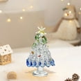 thumbnail image 5 of Crystal Christmas Tree Figurine Set Mini Artificial Glass Tree for Holiday Decor, Miniature Trees as Tabletop Ornaments Centerpieces,Festival Gifts for Christmas Home Decor Craft Party(2PC-White), 5 of 6