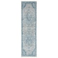 thumbnail image 3 of SAFAVIEH Victoria Lorraine Floral Bordered Area Rug, Blue/Grey, 2'2" x 4', 3 of 10