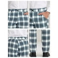 thumbnail image 5 of JIA JIA SHUANG Mens Dress Pants with Pockets Regular Fit Plaid Skinny Straight Leg Slacks Business Office Work Suit Pants, 5 of 7
