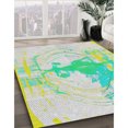 thumbnail image 2 of Ahgly Company Indoor Square Patterned Mint Green Novelty Area Rugs, 8' Square, 2 of 6