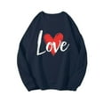 thumbnail image 5 of Ounisa Valentine's Day Sweatshirt for Women Funny Love Heart Letter Shirts Casual Pullover Long Sleeve Crewneck Clothes, 5 of 6