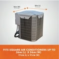 thumbnail image 2 of Modern Leisure Basics Universal Air Conditioner Cover, Mesh Topper, 36" Square, Light Gray, 2 of 13