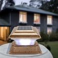 thumbnail image 4 of Solar Powered Garden Security Lamp Outdoor Waterproof Home Garden Post Deck Light (White Light), 4 of 8