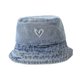 thumbnail image 3 of Sombrero para el de niños Portable Lindo Bucket Sombrero para actividades al aire libre Viajes cortos Summer azul claro, 3 of 8