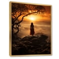 thumbnail image 2 of Designart "Embracing the Dawn Sunrise Beauty II" Portrait Floater Framed Canvas Art Print, 2 of 7