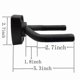 thumbnail image 4 of Wall Mount Guitar Display Hanger with Screws, 5-Pack Black Holder for Guitars, 4 of 5