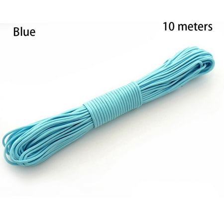 

3/5/10 Meters High quality Camping Equipment 7Strands Paracord Cords 550LB Lanyard Ropes Camp Glow Paracords Survival Paracord Luminous Rope BLUE 10 METERS