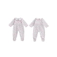 thumbnail image 2 of BemeyourBBs Baby Girl Christmas Footie Romper Print Long Sleeve Infant Jumpsuit, 2 of 9