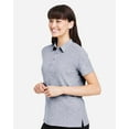 thumbnail image 2 of North End NE115W Women's Eclipse Jacquard Polo-Classic Navy Heather-L, 2 of 6