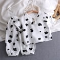 thumbnail image 2 of Ensemble 2 Pcs pour Garçons Tenues d'Été Bébé Manches Courtes Col Rond Boutons Pyjamas Hauts Pantalons Coupe Décontractée Tenue Garçon 3-4 Ans, 2 of 3
