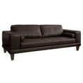 thumbnail image 4 of Wynne Sofa in Genuine Espresso Leather with Brown Wood Legs, 4 of 5
