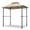 Khaki, variant on Gymax 8' x 5' BBQ Grill Gazebo 2-Tier Barbecue Canopy Vented Top Shelves Shelter Khaki