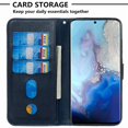 thumbnail image 2 of Estuche de Cuero PU con Cierre para Samsung Galaxy S20 5G , Funda Protectora con Billetera y Correa, 2 of 4