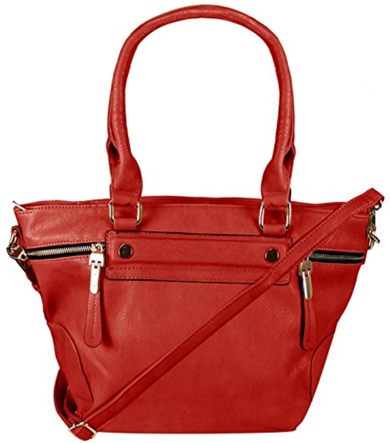 Peach Couture Boutique PU Leather Womens Shoulder Bag Top-Handle ...