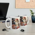 thumbnail image 6 of Coffee Mug 11oz, Merry Christmas Cat Lover Mug, Kitty Claus Costume Tea Cup, 6 of 8